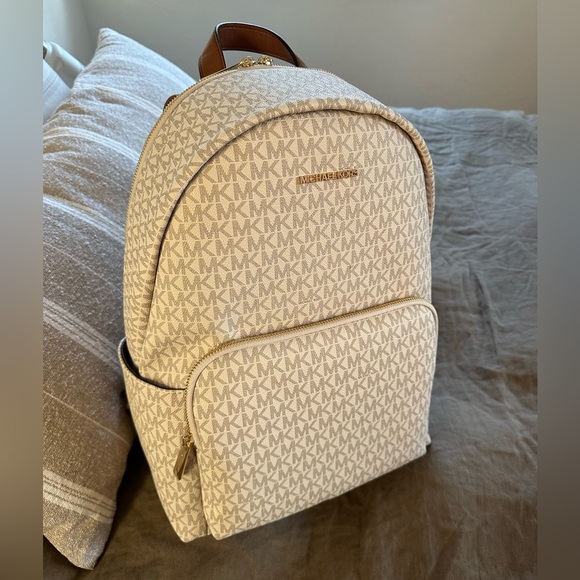 Michael Kors Bags Michael Kors Large Backpack Color Vanilla Poshmark